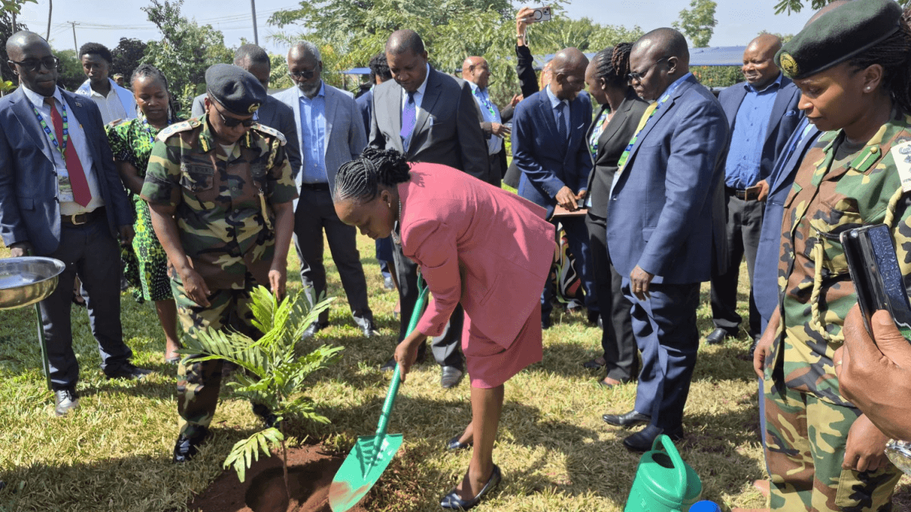 Tree-planting at the launch of RCMRD's CBD support role, January 2026